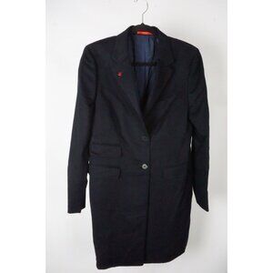 Isaia Navy Blue 100% Cashmere Womens Overcoat Jacket Sz 40R BRAND NEW